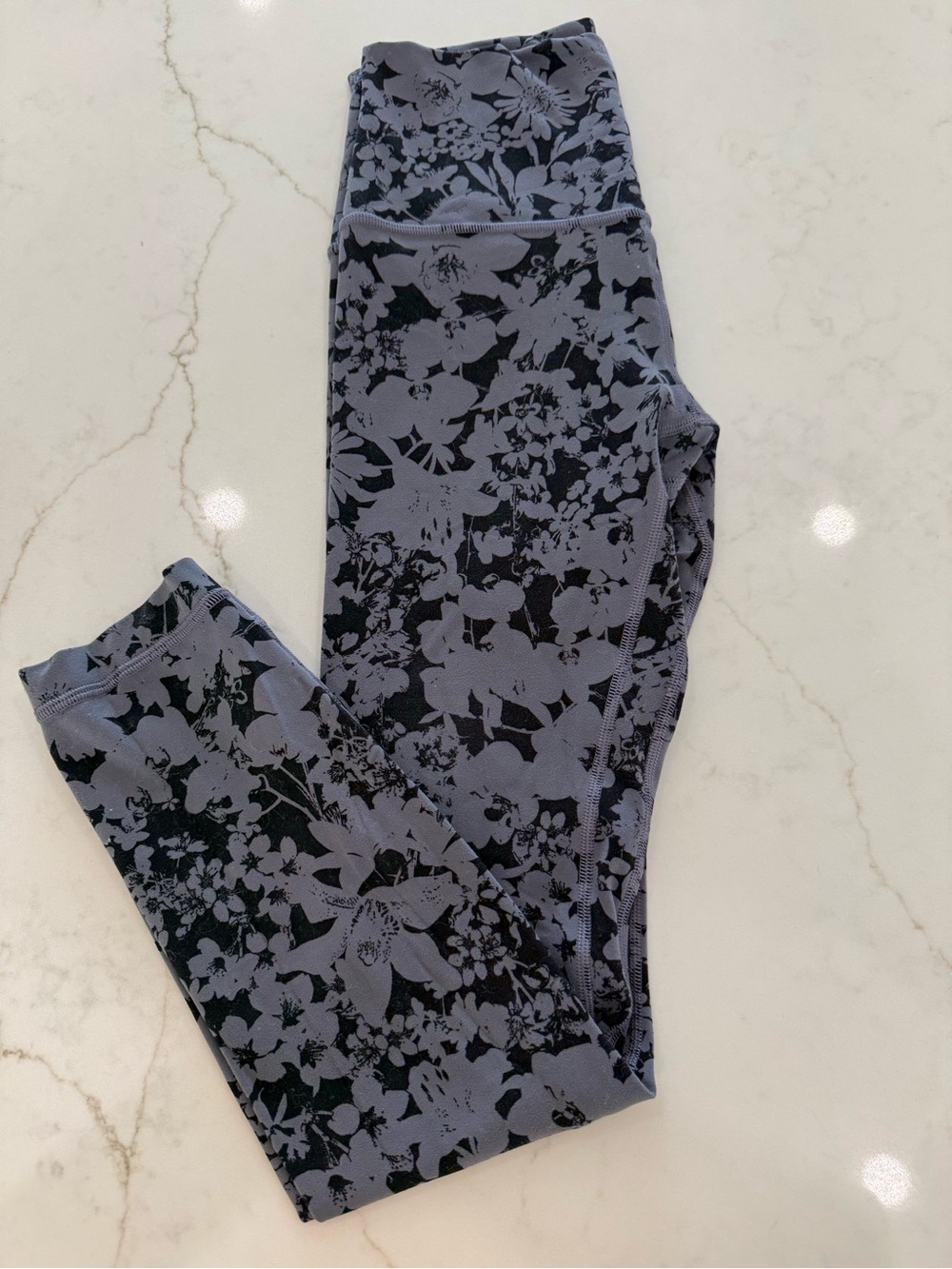 lululemon athletica Align Gray Floral Leggings